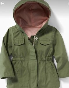 OLD NAVY Baby girl green anorak jacket
